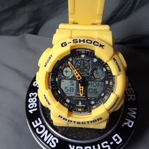 NEW G-Shock Yellow Resin strap Chronograph